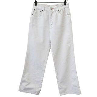 VICTORIA BECKHAM | Stevie White Cropped Flare Jeans