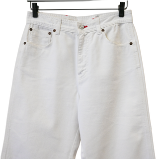 VICTORIA BECKHAM | Stevie White Cropped Flare Jeans