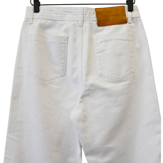 VICTORIA BECKHAM | Stevie White Cropped Flare Jeans