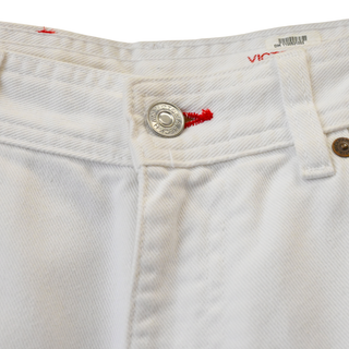 VICTORIA BECKHAM | Stevie White Cropped Flare Jeans