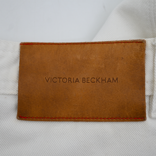 VICTORIA BECKHAM | Stevie White Cropped Flare Jeans