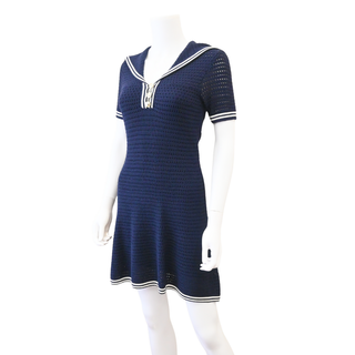Monique Navy Nautical Mini Dress