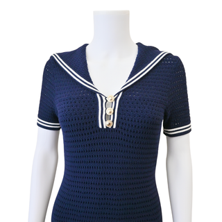 Monique Navy Nautical Mini Dress