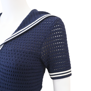 Monique Navy Nautical Mini Dress