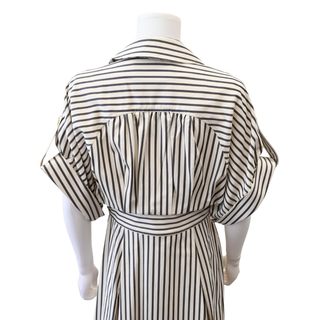 Striped Midi Shirt Dress