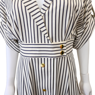 Striped Midi Shirt Dress
