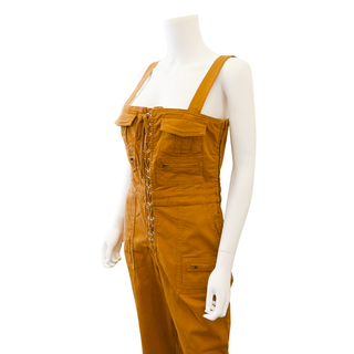 GOOD AMERICAN | Canyon Brown Cargo Tank Jumpsuit
