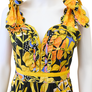 CELIA B | Multicolor Floral Tiered Midi Dress