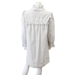 Striped Ruffled Mini Dress