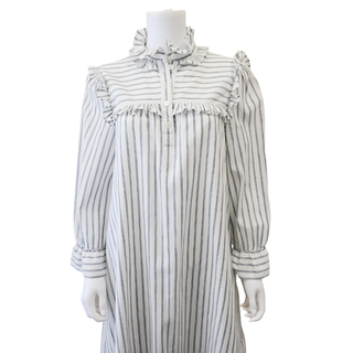 Striped Ruffled Mini Dress