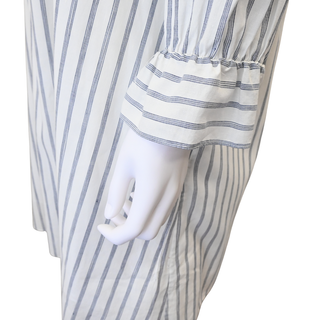 CELINE | Striped Ruffled Mini Dress