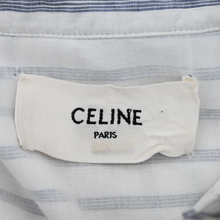 CELINE | Striped Ruffled Mini Dress