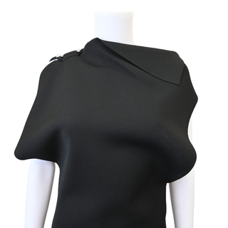 JACQUEMUS | Trapeze Black Knit Mini Dress