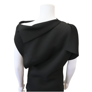 JACQUEMUS | Trapeze Black Knit Mini Dress