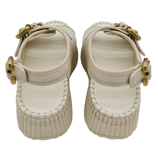 Ivory Nama Platform Wedge Sandals