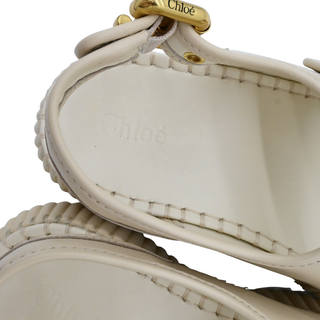 Ivory Nama Platform Wedge Sandals
