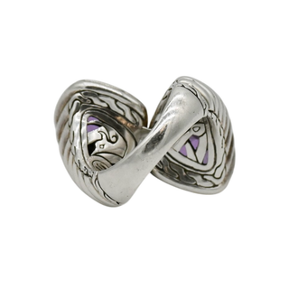 Amethyst Fluted Wrap Ring