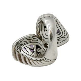 Amethyst Fluted Wrap Ring