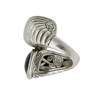 Amethyst Fluted Wrap Ring