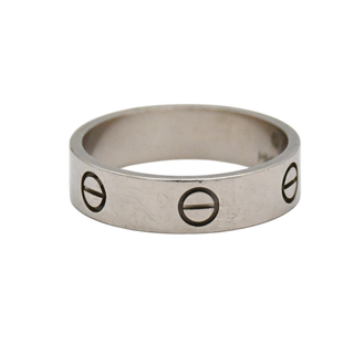 White Gold LOVE Ring