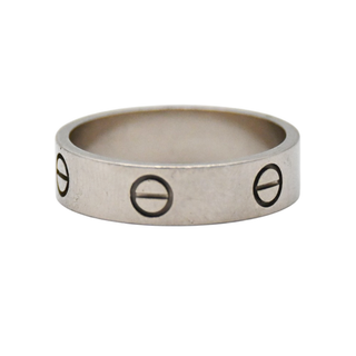 White Gold LOVE Ring