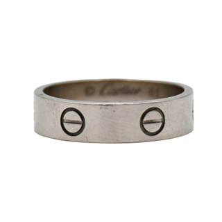 White Gold LOVE Ring