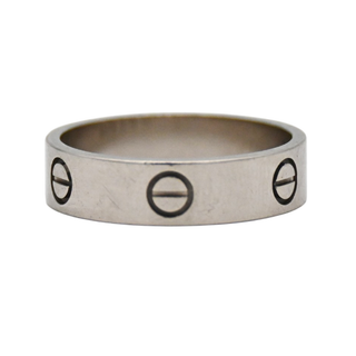 White Gold LOVE Ring