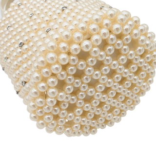 Purl Faux Pearl Embellished Small Bucket Bag