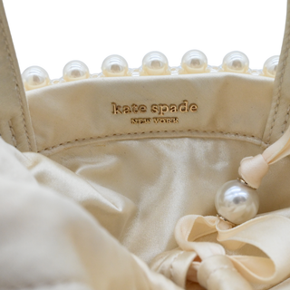 Purl Faux Pearl Embellished Small Bucket Bag