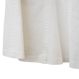 BURBERRY | White Cotton A-Line Skirt