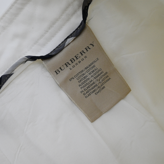 BURBERRY | White Cotton A-Line Skirt