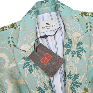 ETRO | Sage Green Floral Jacquard Blazer