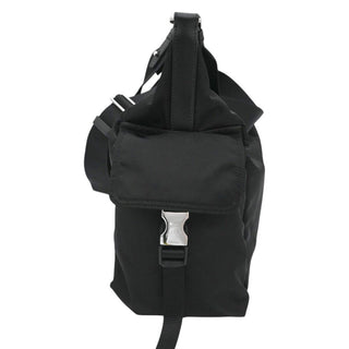 Black Explore Large Re-Nylon Shoulder Bag
