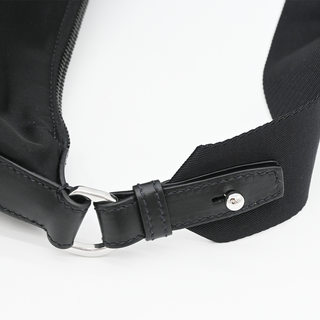 Black Explore Large Re-Nylon Shoulder Bag