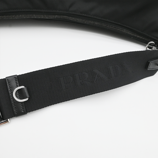 Black Explore Large Re-Nylon Shoulder Bag