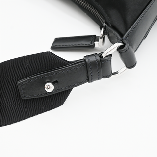 Black Explore Large Re-Nylon Shoulder Bag