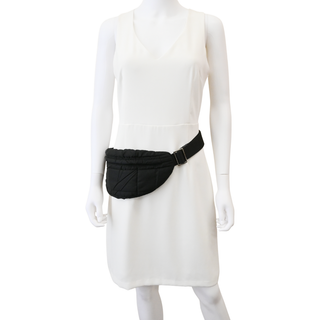 Black Nylon Belt Bag