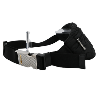 Black Nylon Belt Bag