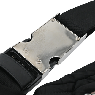 Black Nylon Belt Bag