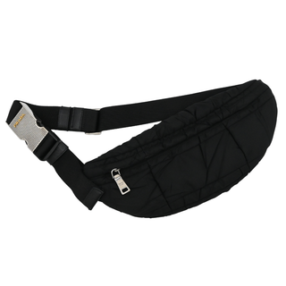 Black Nylon Belt Bag