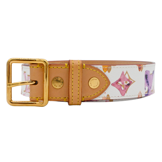 Aquarelle Watercolor Monogram Belt