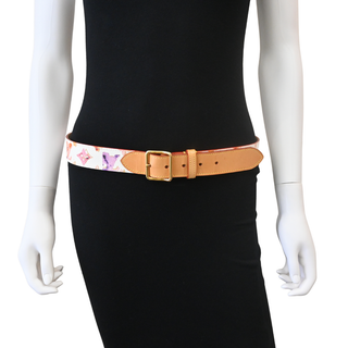 Aquarelle Watercolor Monogram Belt