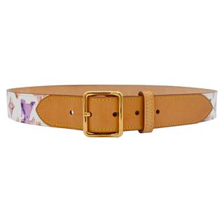 Aquarelle Watercolor Monogram Belt
