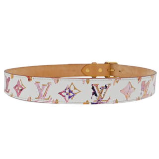 Aquarelle Watercolor Monogram Belt