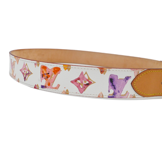 Aquarelle Watercolor Monogram Belt