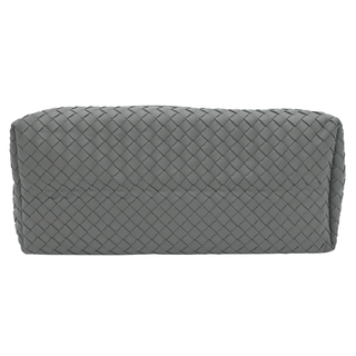 Gray Intrecciato Leather Garda Tote Bag