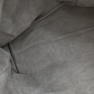 Gray Intrecciato Leather Garda Tote Bag