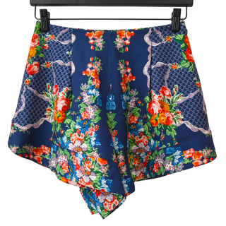 Trish Gemma Scarf Floral Print Shorts