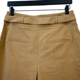 VERONICA BEARD | Camel Linen-Blend Betty Shorts