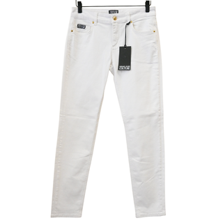 VERSACE JC | White Denim Skinny Jeans